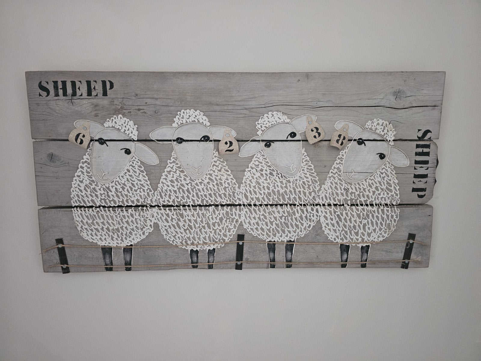 Schapen schilderij, Ophalen