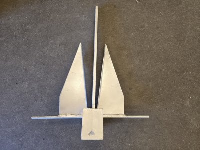 Danforth anker 9,5 kilo  gegalvaniseerd, Watersport en Boten, Bootonderdelen, Niet ingevuld, Gebruikt, Niet ingevuld, Niet ingevuld