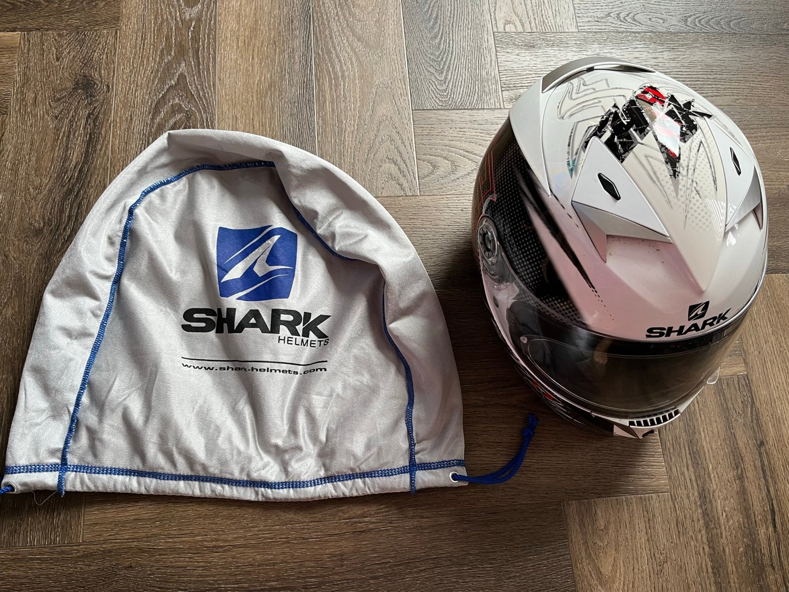 Shark motorhelm maat S, Motoren, Heren, Shark, Ophalen of Verzenden, Integraalhelm