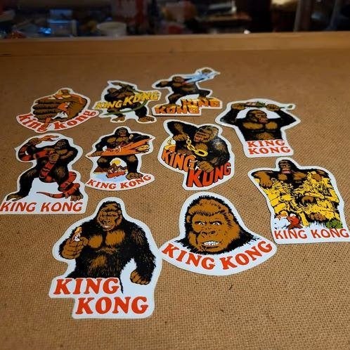 10 x stickers King Kong, Ophalen of Verzenden, Zo goed als nieuw