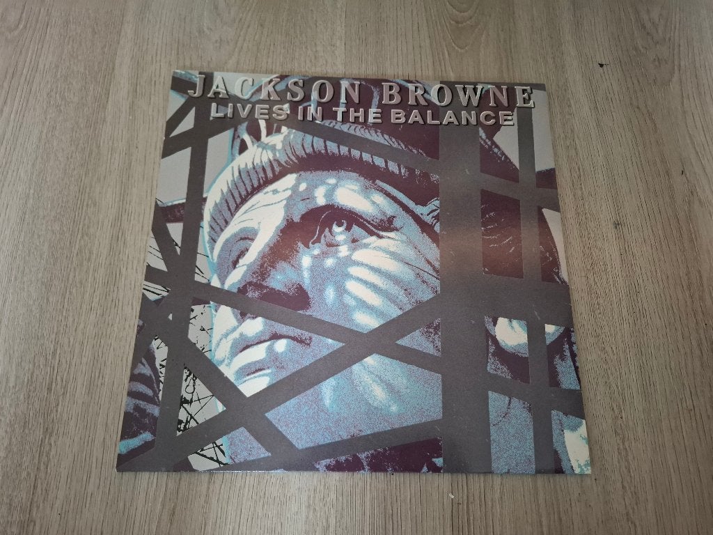 LP Jackson Browne – Lives In The Balance. (1986), Gebruikt, 1980 - 1989, 12 inch, Poprock