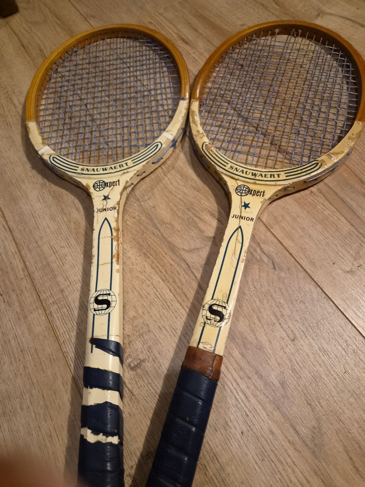 Vintage Snauwaert Expert Tennisrackets (2 stuks), Sport en Fitness, Ophalen of Verzenden, Gebruikt, Racket, Overige merken