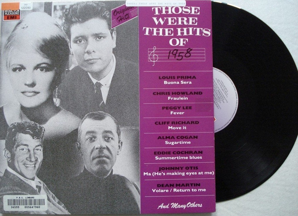 Those were the hits of 1958, LP, Gebruikt, Ophalen of Verzenden, 12 inch