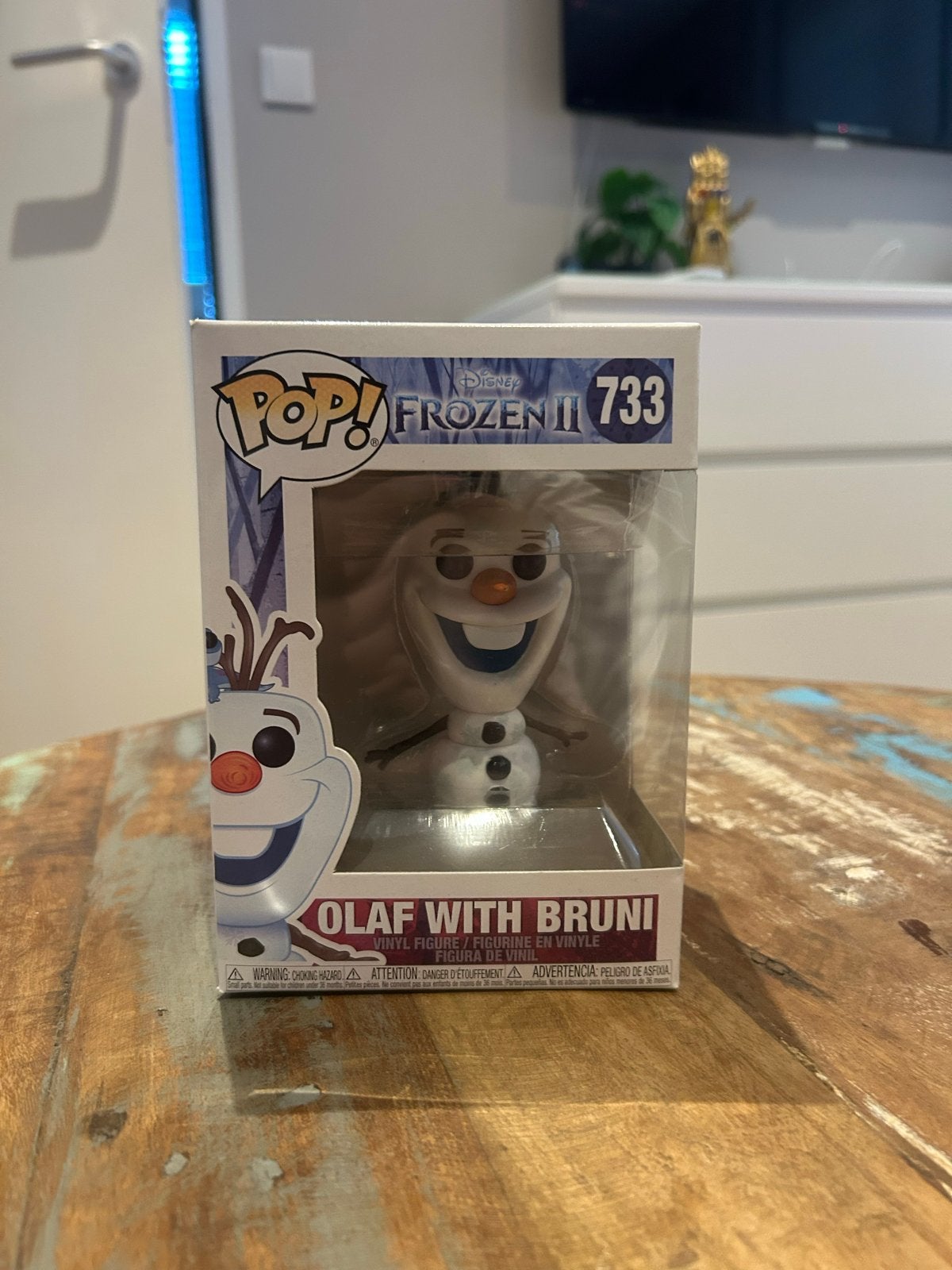 Funko Pop! Disney Frozen II - Olaf with Bruni #733, Ophalen of Verzenden, Overige figuren, Nieuw, Beeldje of Figuurtje