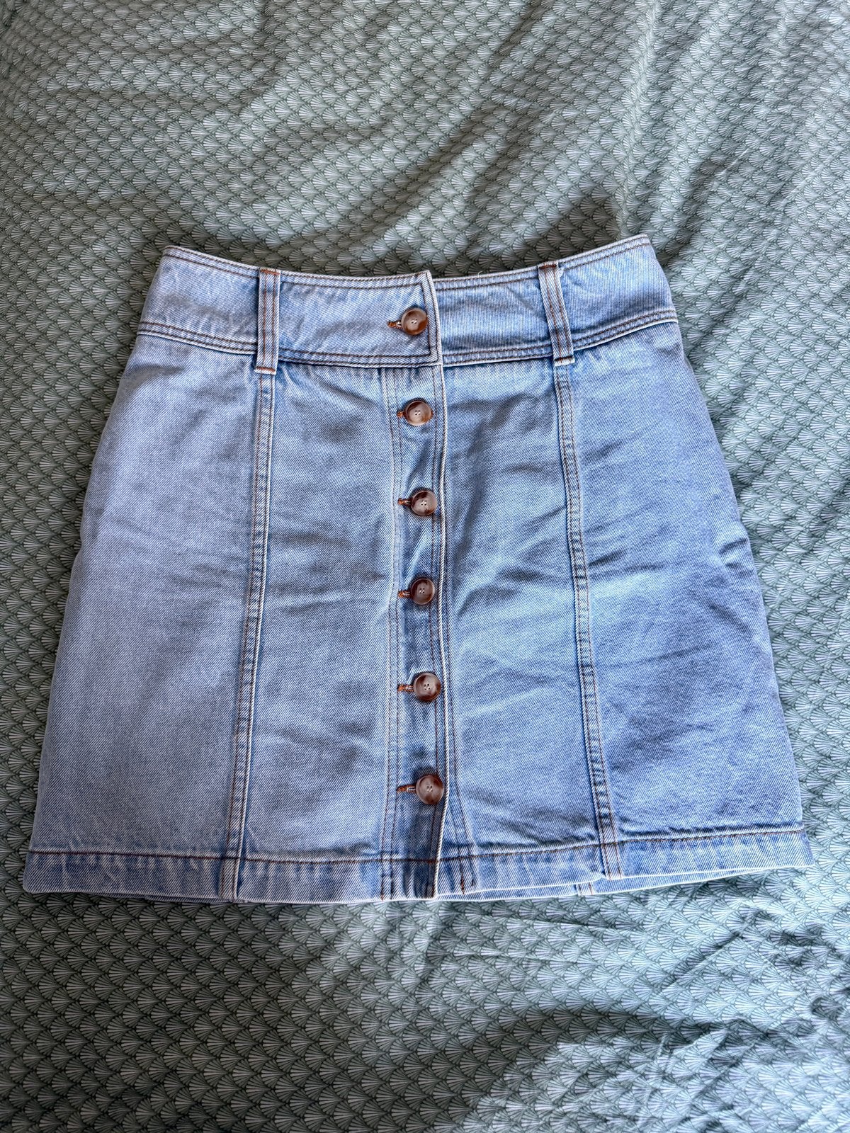 Sezane spijkkerrok maat 38, Maat 38/40 (M), Blauw, Ophalen of Verzenden, Zo goed als nieuw
