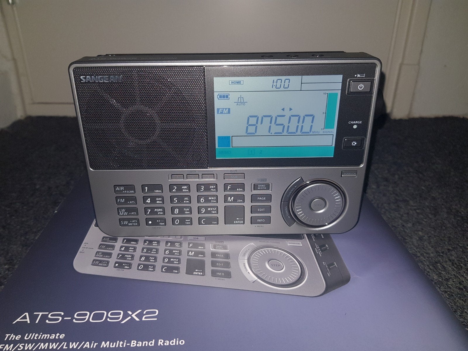 Sangean ATS-909X2 Graphite Black wereldontvanger, Audio, Tv en Foto, Radio's, Ophalen of Verzenden, Zo goed als nieuw, Wereldontvanger
