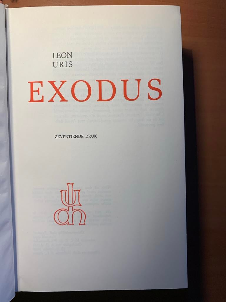 Exodus - Leon Uris (Zeventiende Druk), Boeken, Romans, Ophalen of Verzenden, Gelezen, Wereld overig