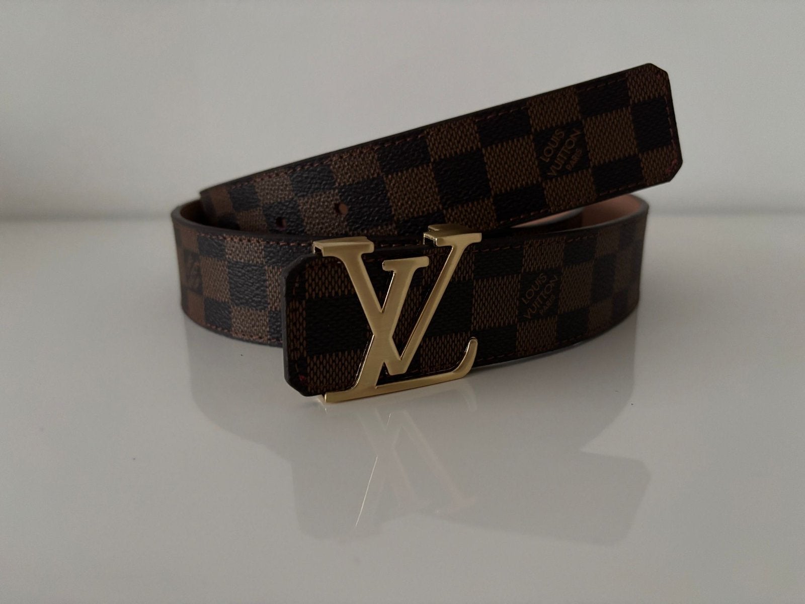 louis Vuitton leren riem maat 125/50 nieuw, Bruin, Echt leder, Nieuw, Ophalen of Verzenden