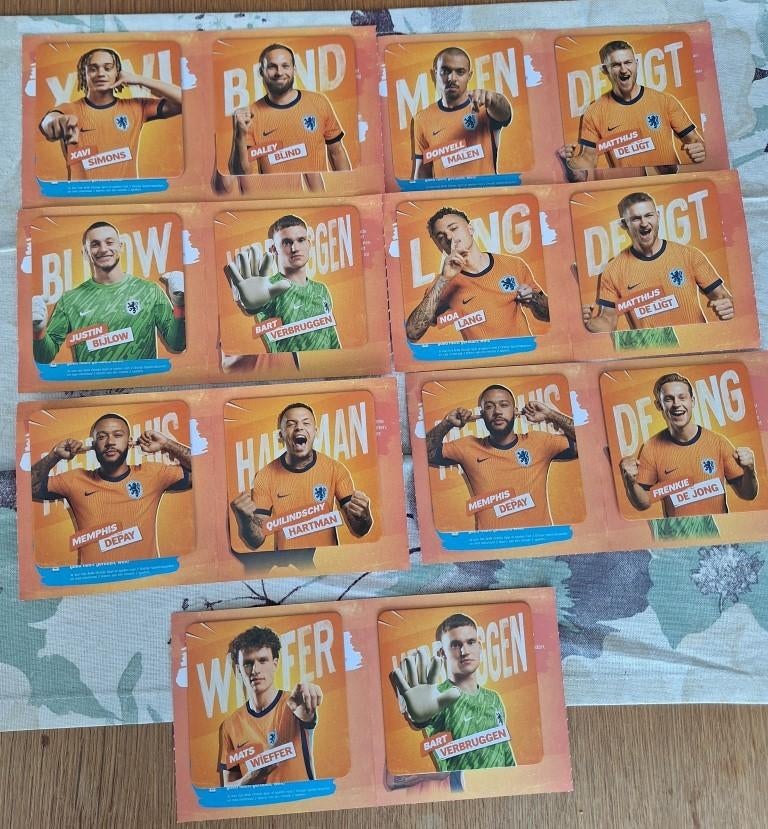 AH Oranje Spelerskaarten/Onderzetters - 26 stuks, Verzamelen, Supermarktacties, Albert Heijn, Ophalen of Verzenden