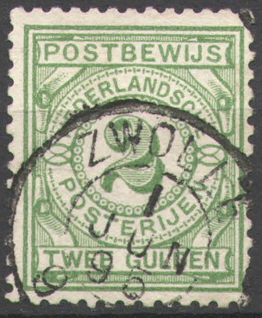 Nederland Postbewijszegel 3 gestempeld 1884, Ophalen of Verzenden, T/m 1940, Gestempeld