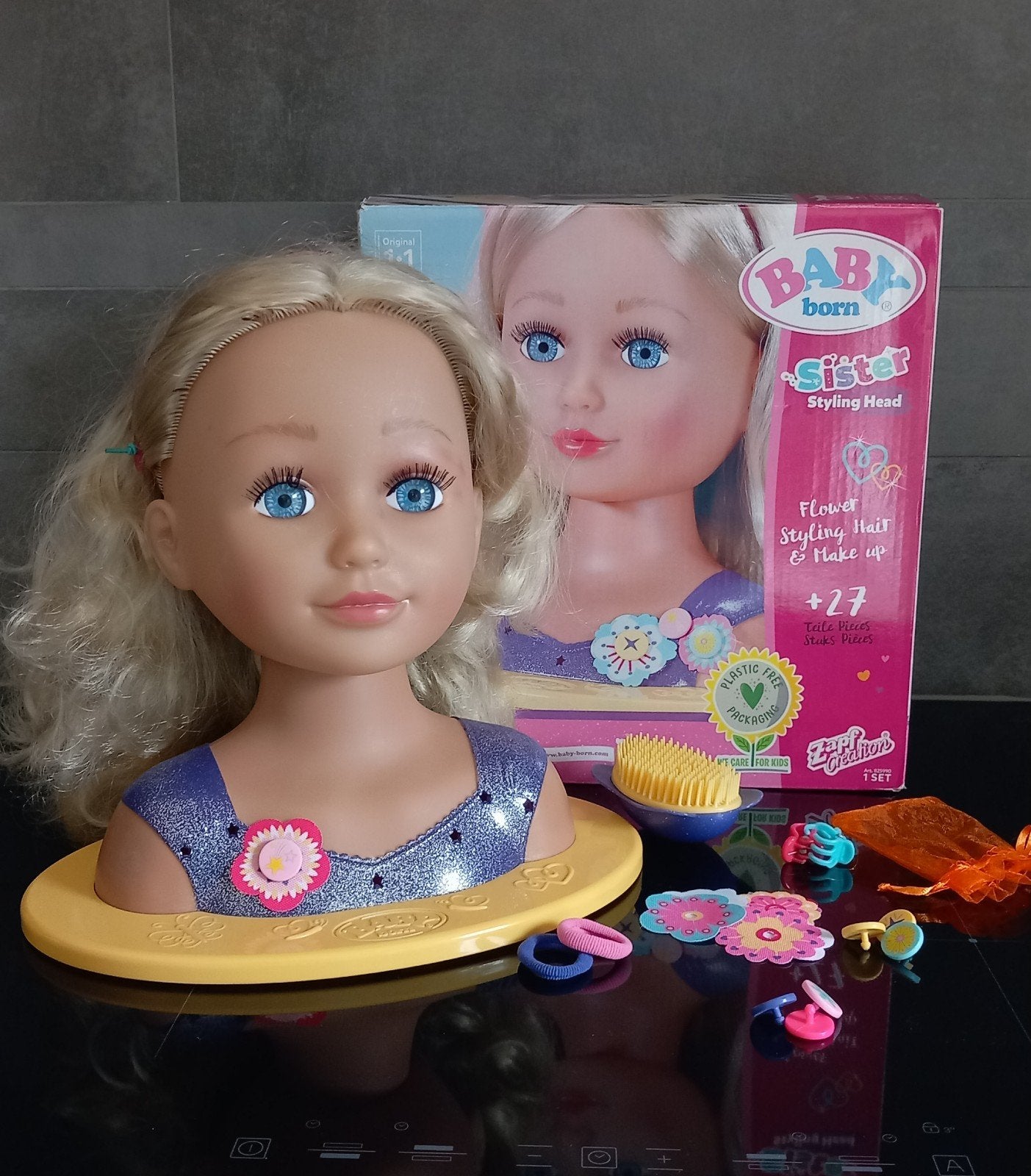 BABY born Sister Styling Head - Kappershoofd met accessoires, Ophalen of Verzenden, Gebruikt, Overige typen