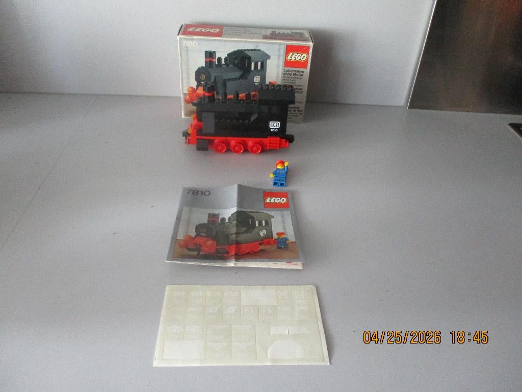 LEGO ZWARTE 4,5v 7810 HANDTREIN + OVP in Nieuwstaat!, Compleet, Overige thema's, Lego, Ophalen of Verzenden
