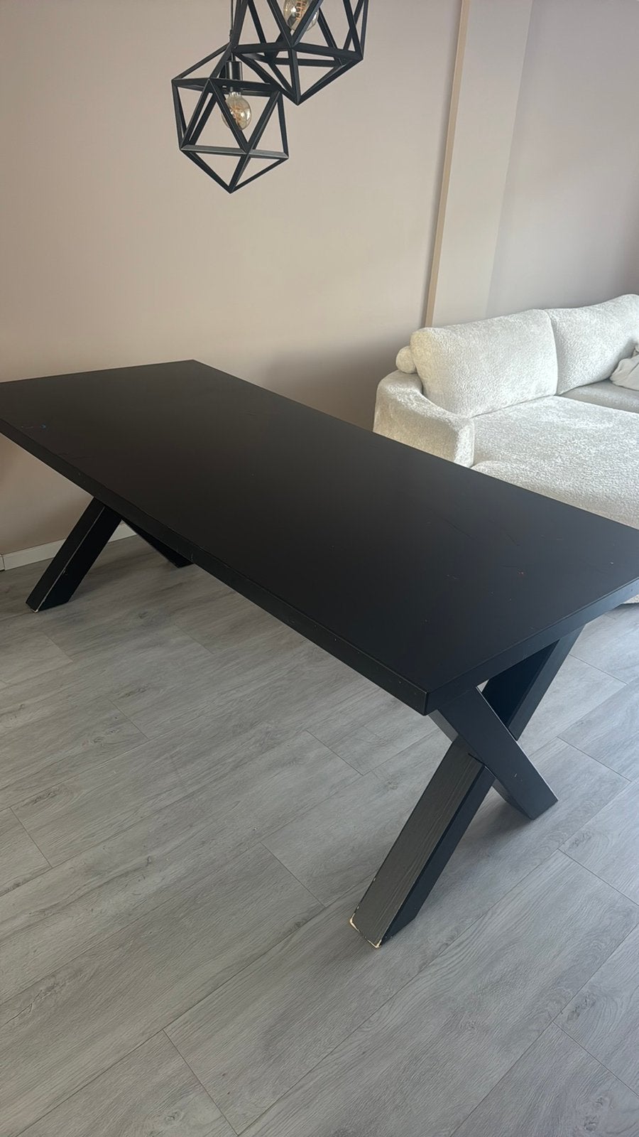 Eettafel 90x200, Huis en Inrichting, Gebruikt, 150 tot 200 cm, Rechthoekig, 50 tot 100 cm