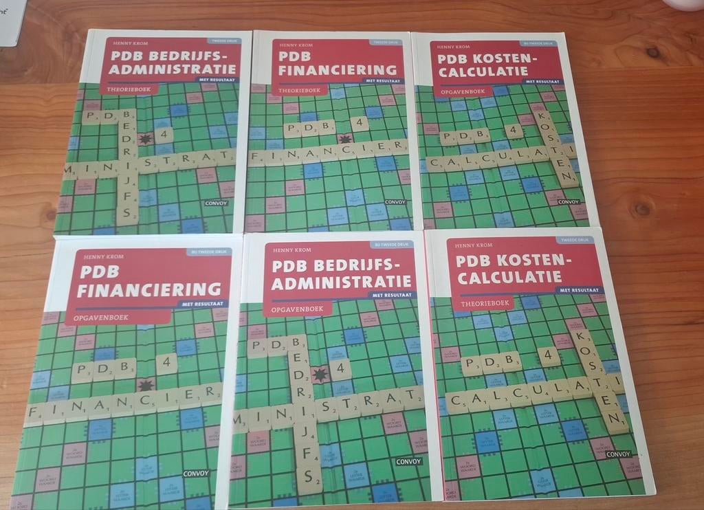Set van 6 boeken: H.M.M. Krom - cursus administratie, Ophalen of Verzenden, H.M.M. Krom, Management, Zo goed als nieuw