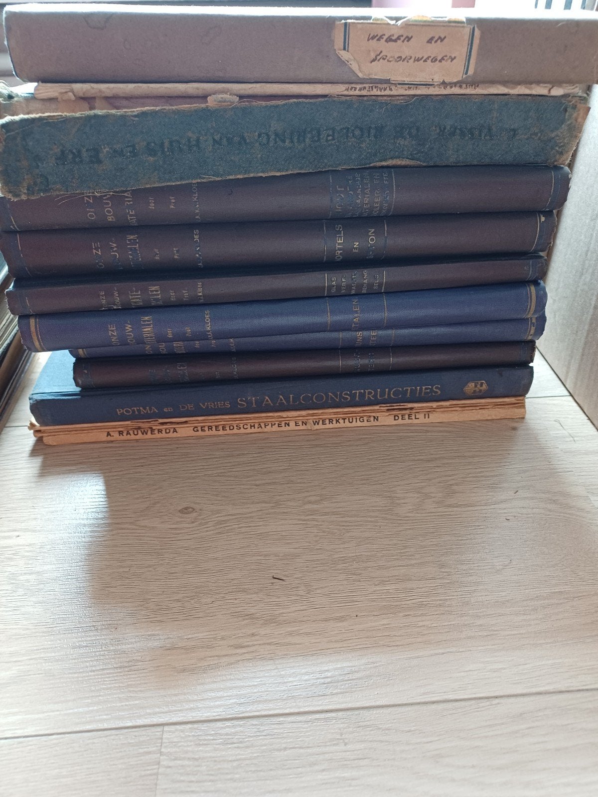 Studieboeken HTS weg- en waterbouw 1949, Ophalen of Verzenden