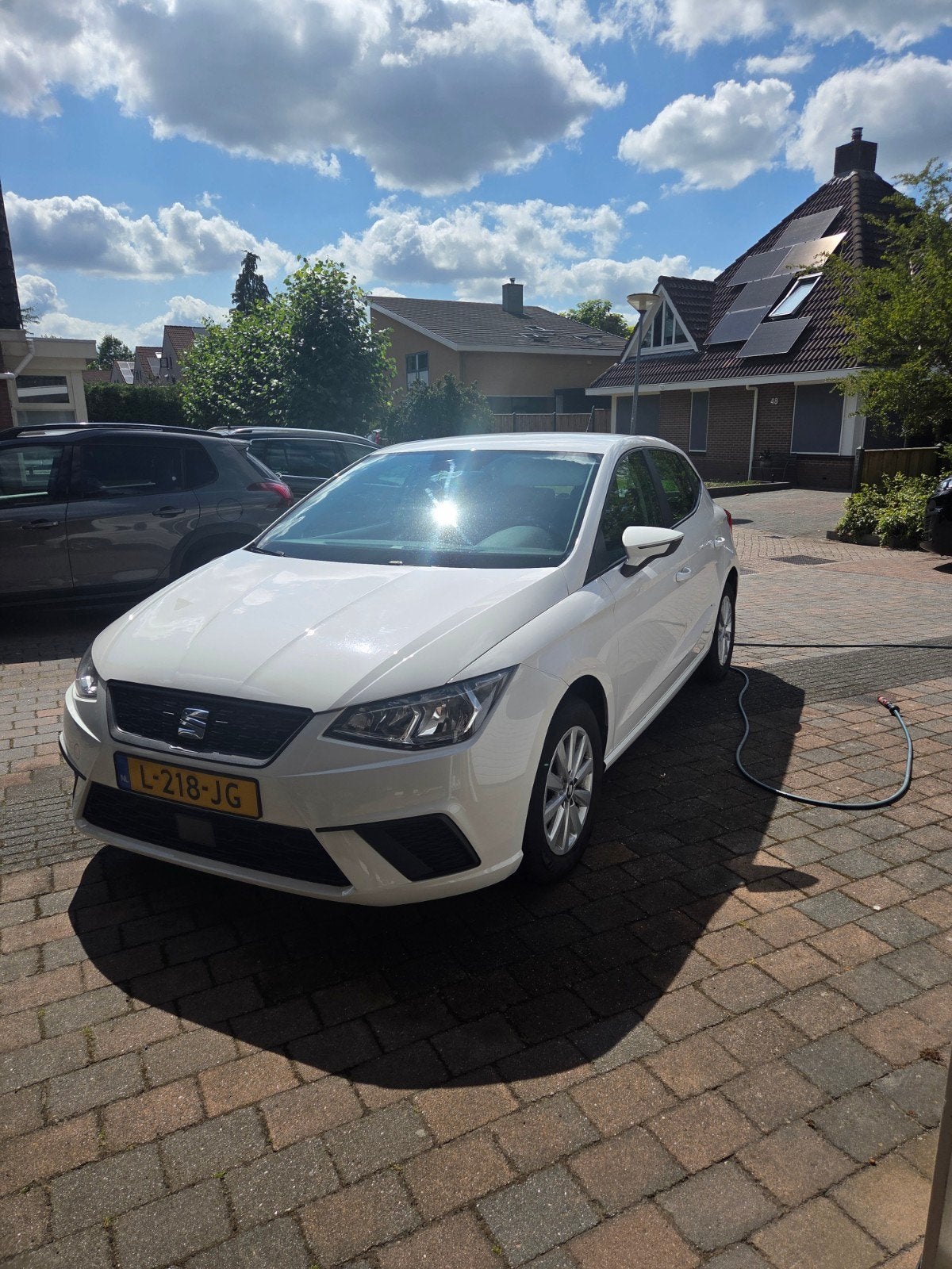 Seat Ibiza 1.0 Ecotsi 95pk 2021 Wit, Auto's, Seat, Voorwielaandrijving, Stof, 40 €/maand, Zwart