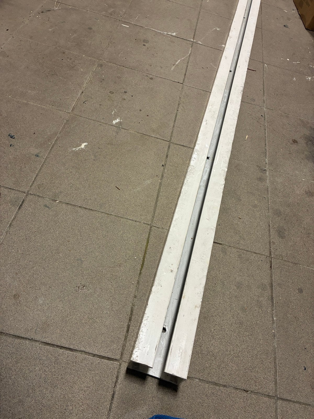 Aluminium schuifdeurrails met zware geleiders, Ophalen, Gebruikt, Overige typen, Schuifdeur