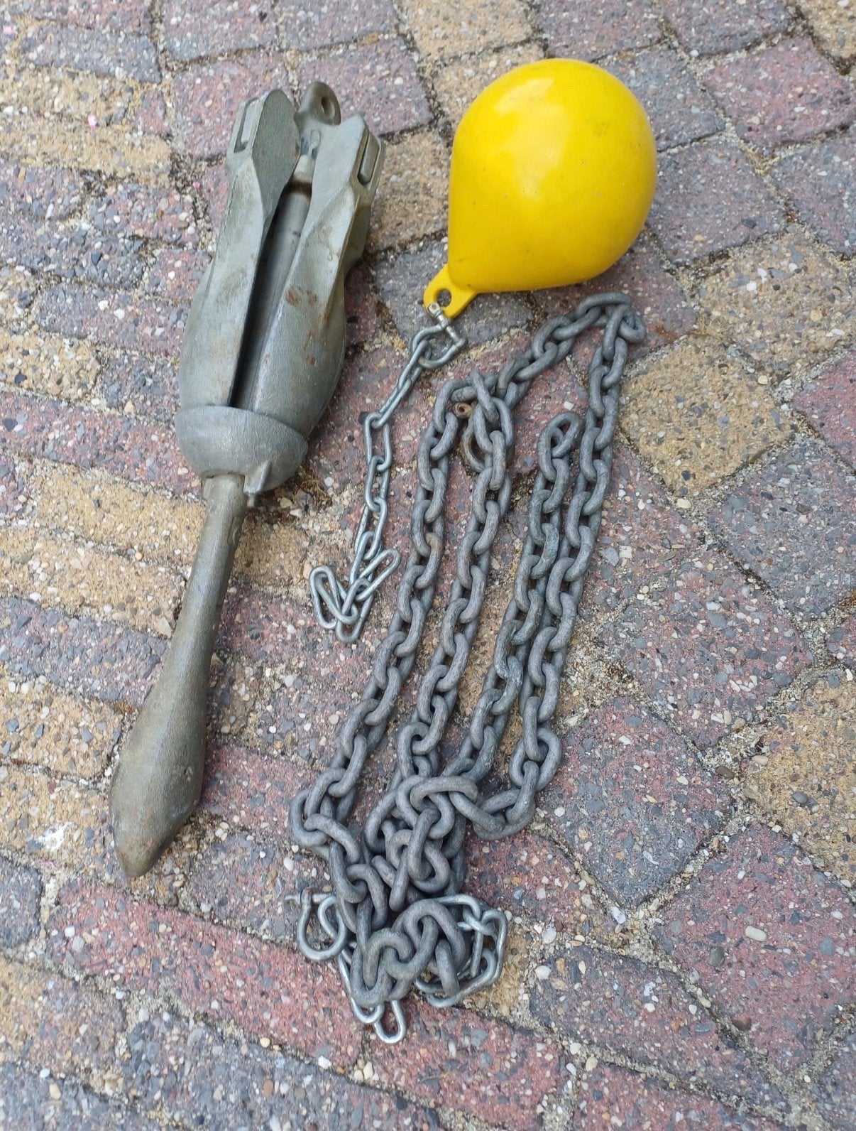 Anker met ketting en boei, Watersport en Boten, Ophalen, Gebruikt, Overige typen