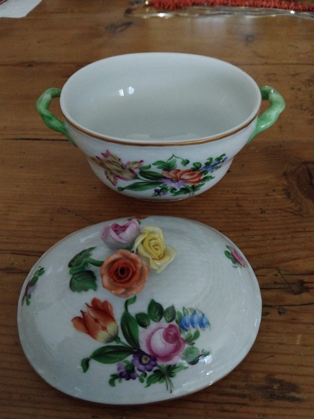 Herend, porseleinen schaaltje met deksel, Ophalen of Verzenden