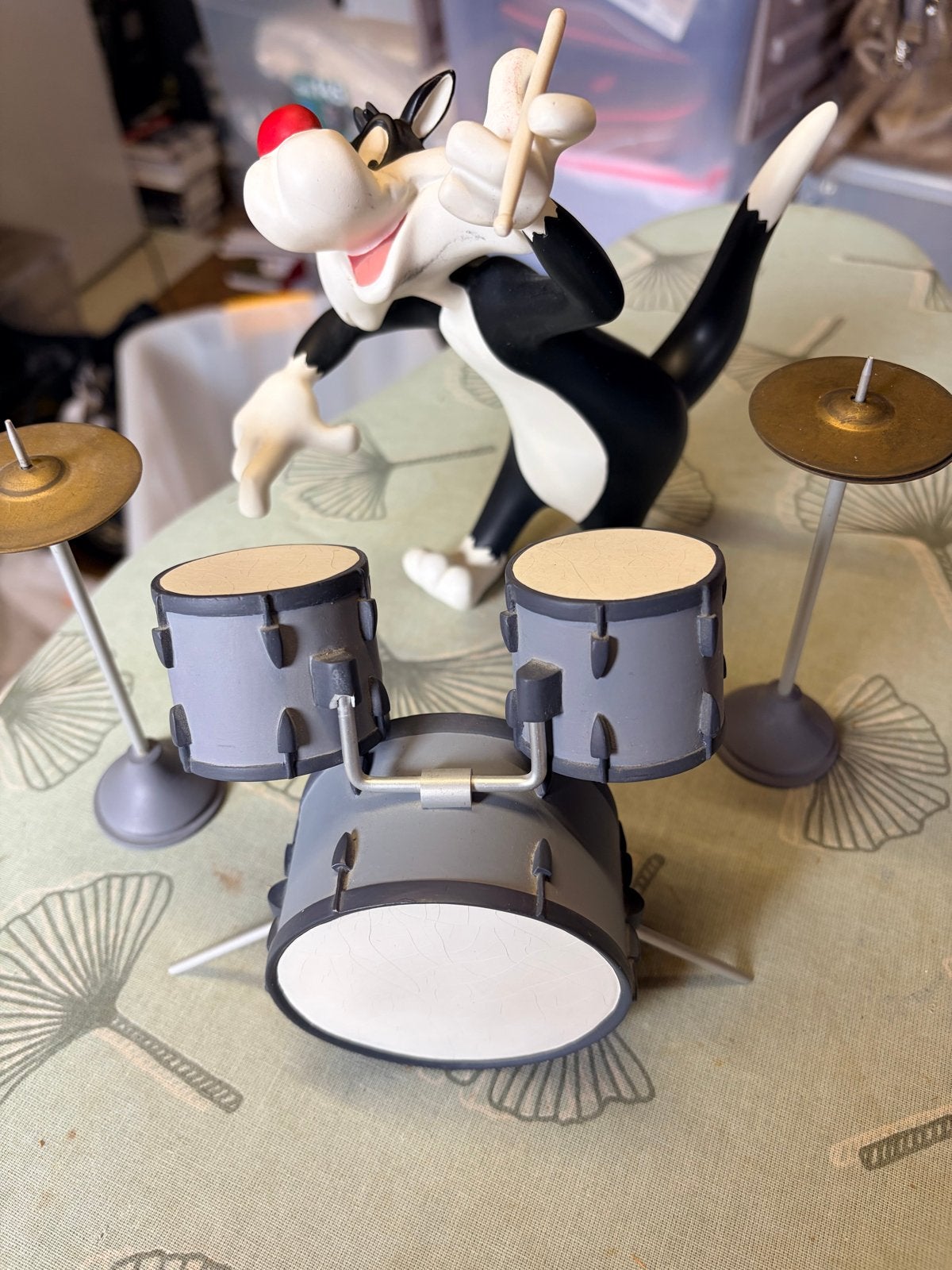 Sylvester de Kat met drumstel - Looney Tunes figuur, Ophalen of Verzenden, Gebruikt