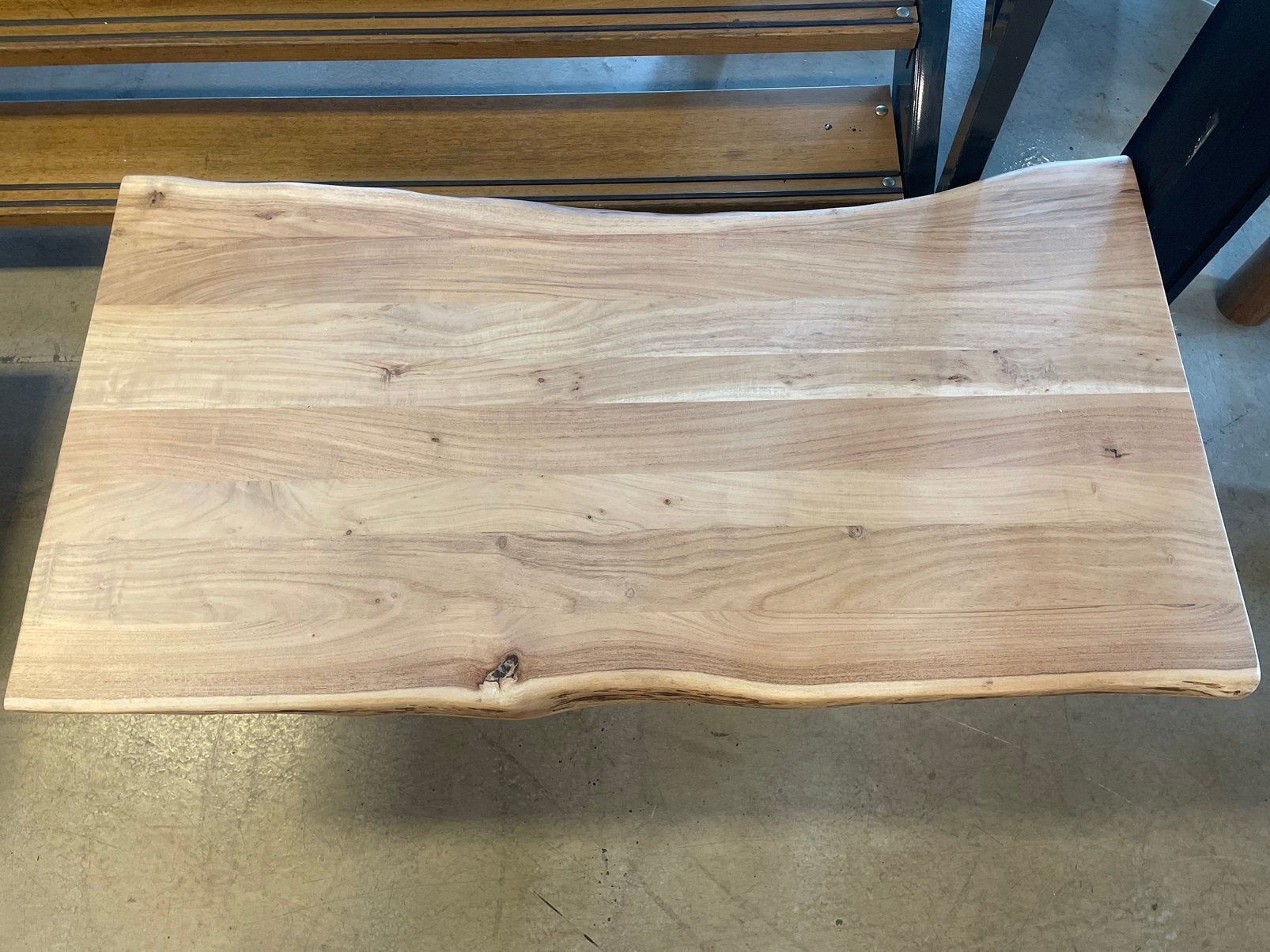 PINKSTER LEEGVERKOOP CHEFMEUBEL VOORRAAD ACACIA TAFEL 299, Bruin, Nieuw, Ophalen of Verzenden, Modern