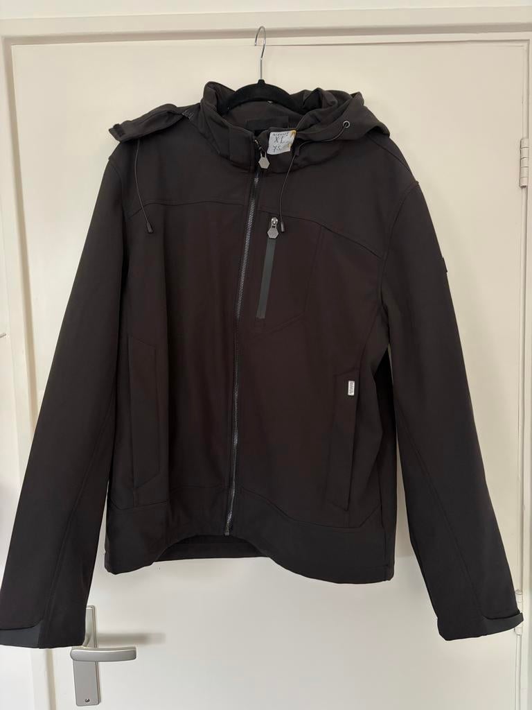 BALR Zwarte Softshell Jas maat XL, Kleding | Heren, Jassen | Zomer, Ophalen of Verzenden, Nieuw, Maat 56/58 (XL), Zwart