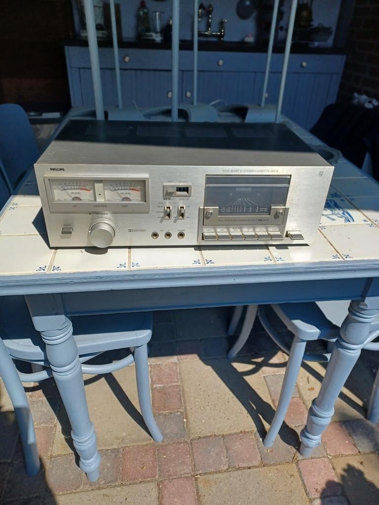 Philips N5151 Mark II Cassettedeck - Moet schoongemaakt, Ophalen of Verzenden, Enkel, Philips, Tiptoetsen