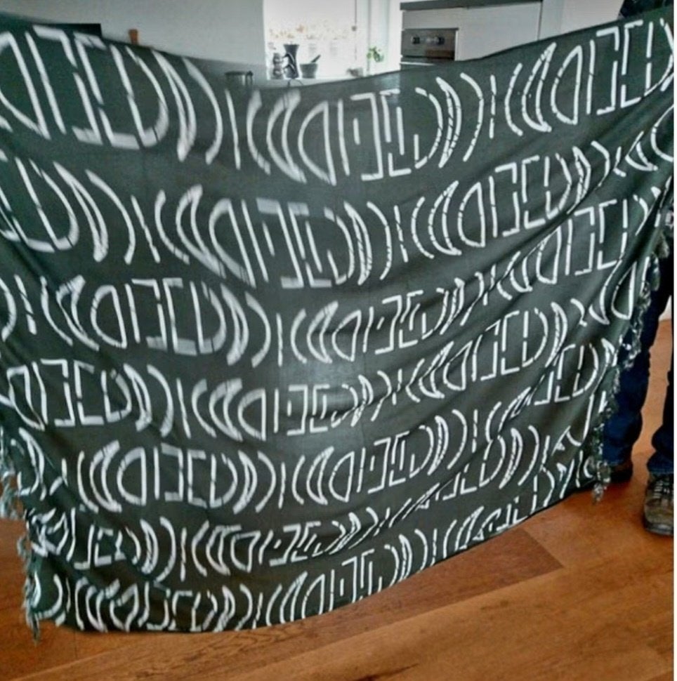 Pareo, sarong, omslagdoek, batik groen Nieuw!, Kleding | Dames, Badmode en Zwemkleding, Ophalen of Verzenden, Nieuw, Groen, Overige typen