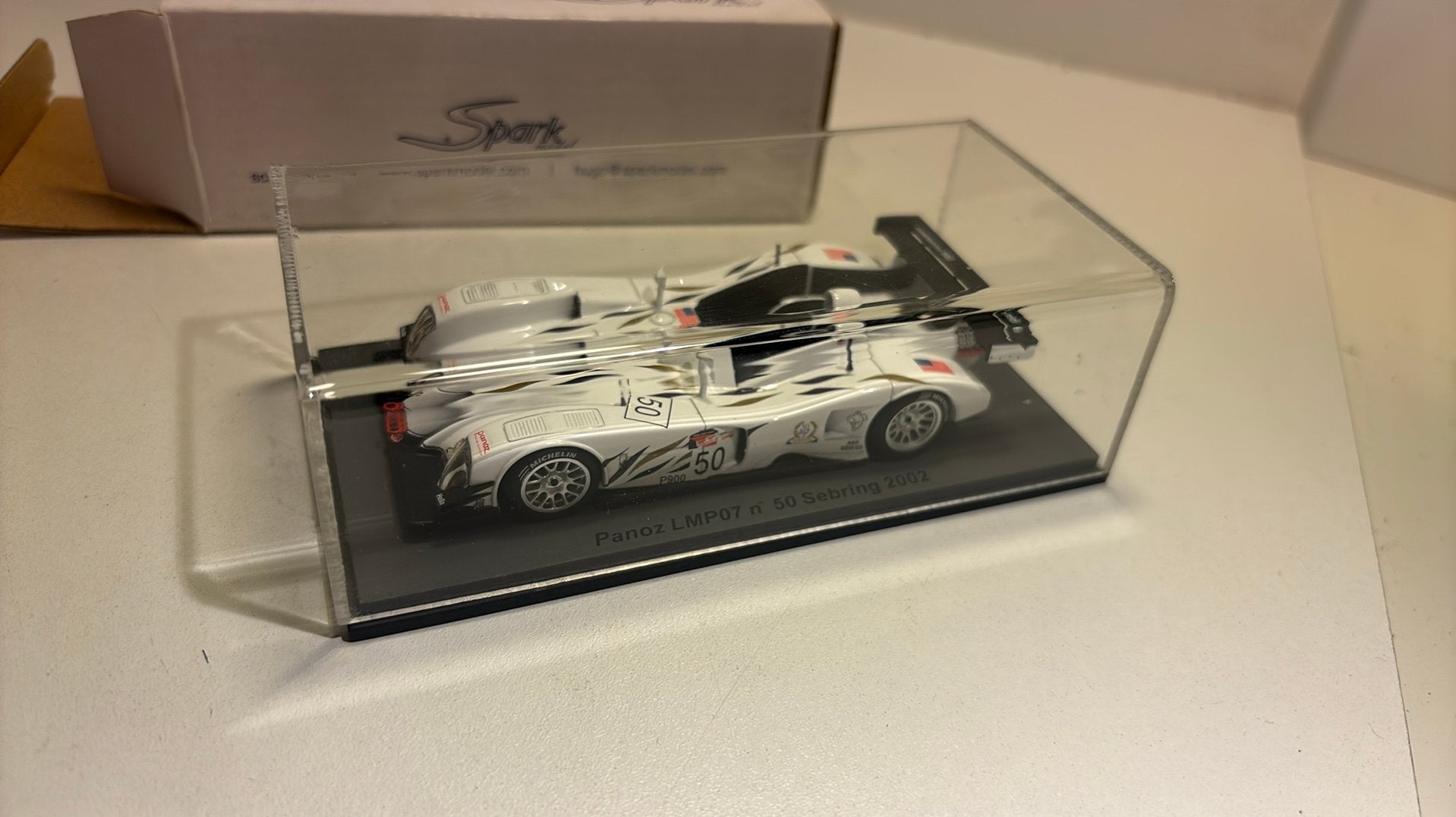 Panoz lmp07 #50 sebring 2002 spark 1.43, Overige merken, Auto, Ophalen of Verzenden, A