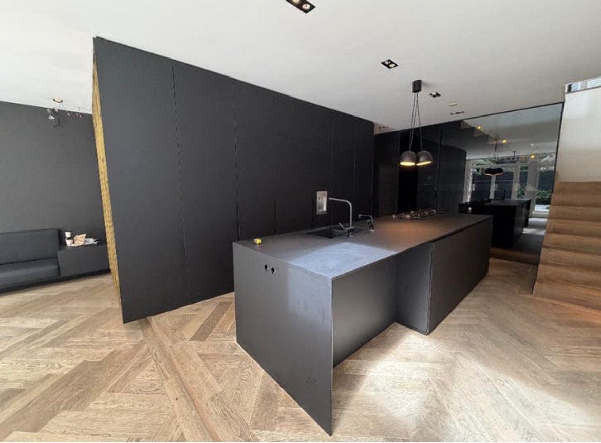 Complete kasten voor keuken en eiland gelijk op te halen, Ophalen