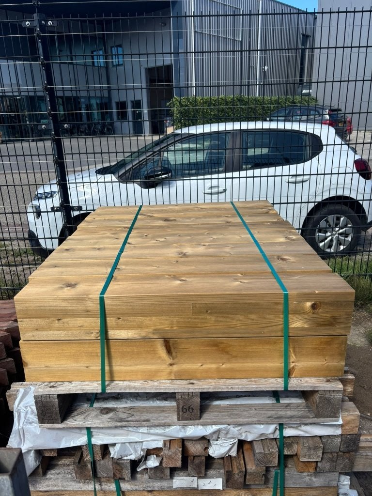 Vuren palen geïmpregneerd 140x140x950 mm 16 stuks, Tuin en Terras, Ophalen, Nieuw, 250 cm of meer, Palen