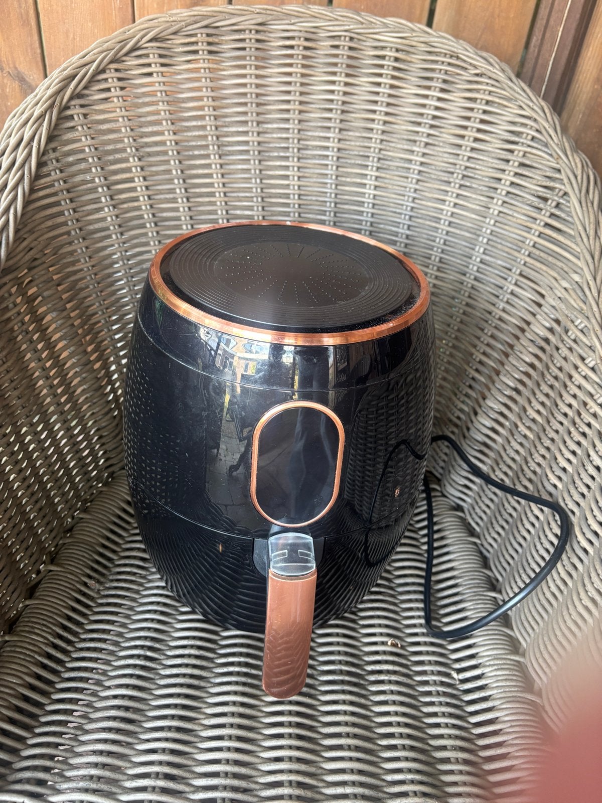 Berlinger Haus Airfryer - Zwart met koperen accenten, Ophalen, Zo goed als nieuw, Airfryer, 1500 gram of meer