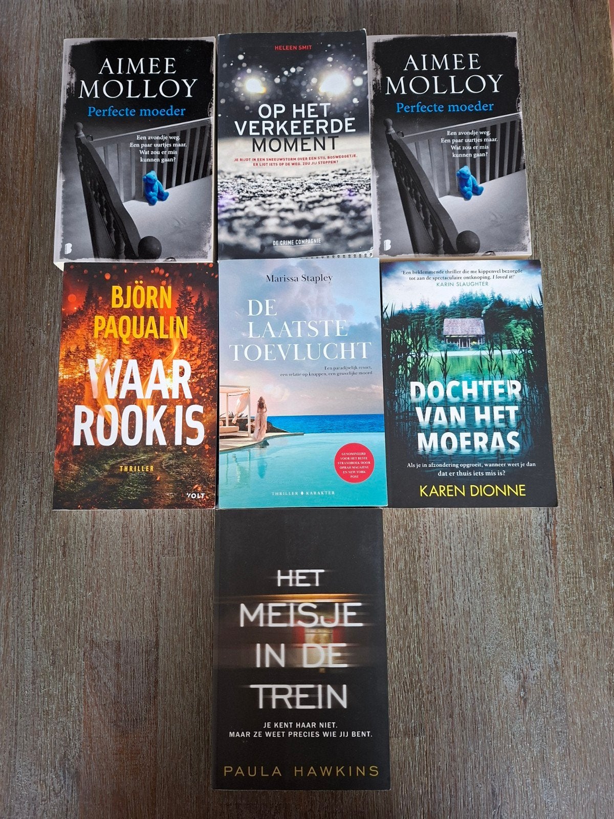 Spannende thrillers o.a. Paula Hawkins, Ophalen of Verzenden, Gelezen