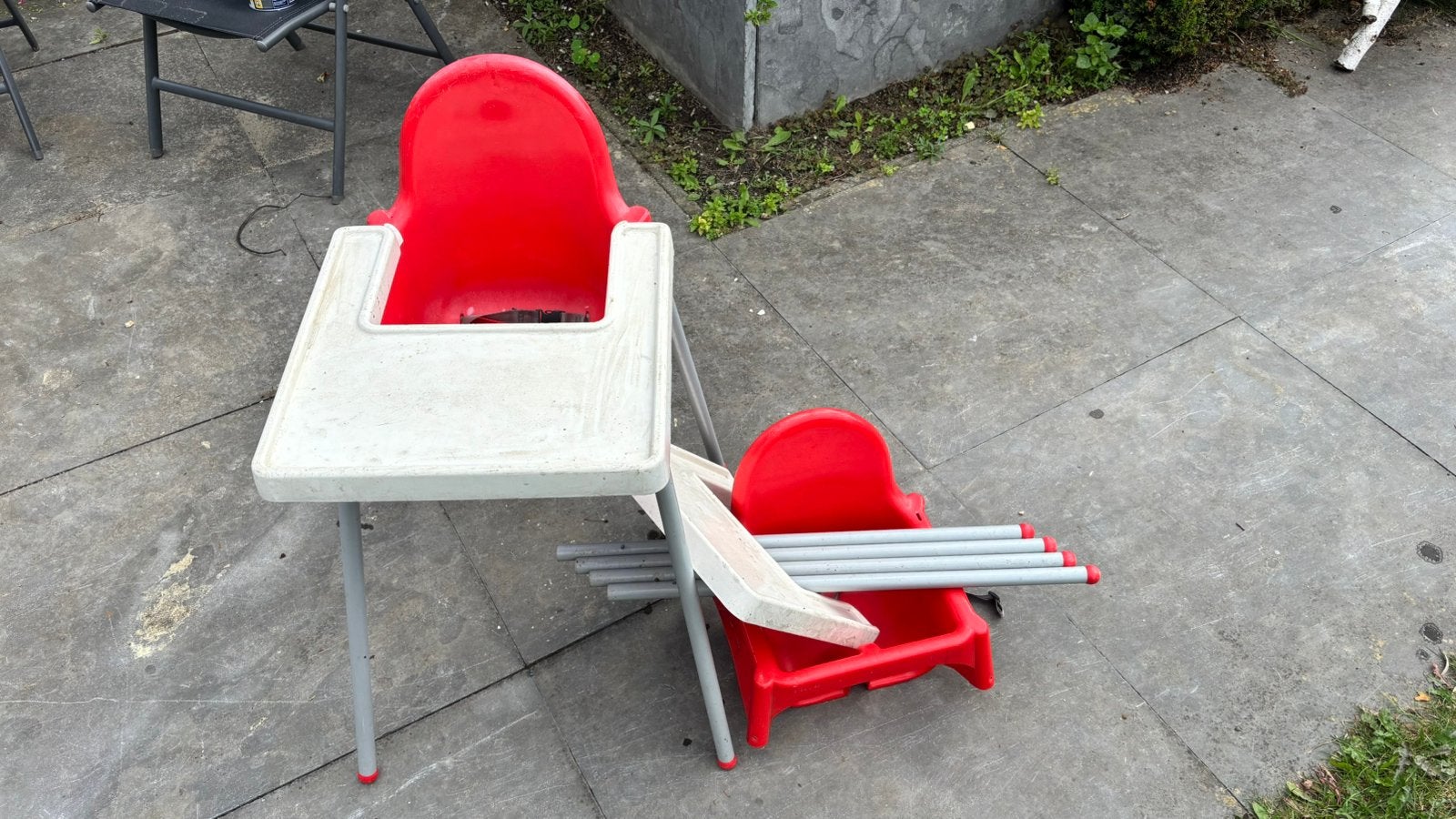 Ikea kinderstoelen 2 stuks antilop met blad, Ophalen, Gebruikt, Overige typen, Gordel(s)