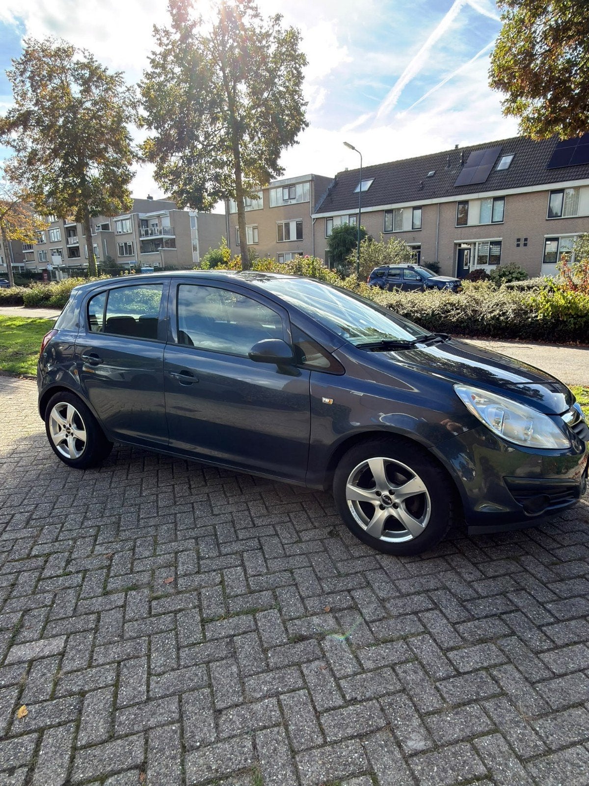 Opel Corsa 1.2 16V 5D 2008 Grijs, Auto's, Voorwielaandrijving, Stof, 4 cilinders, 1229 cc