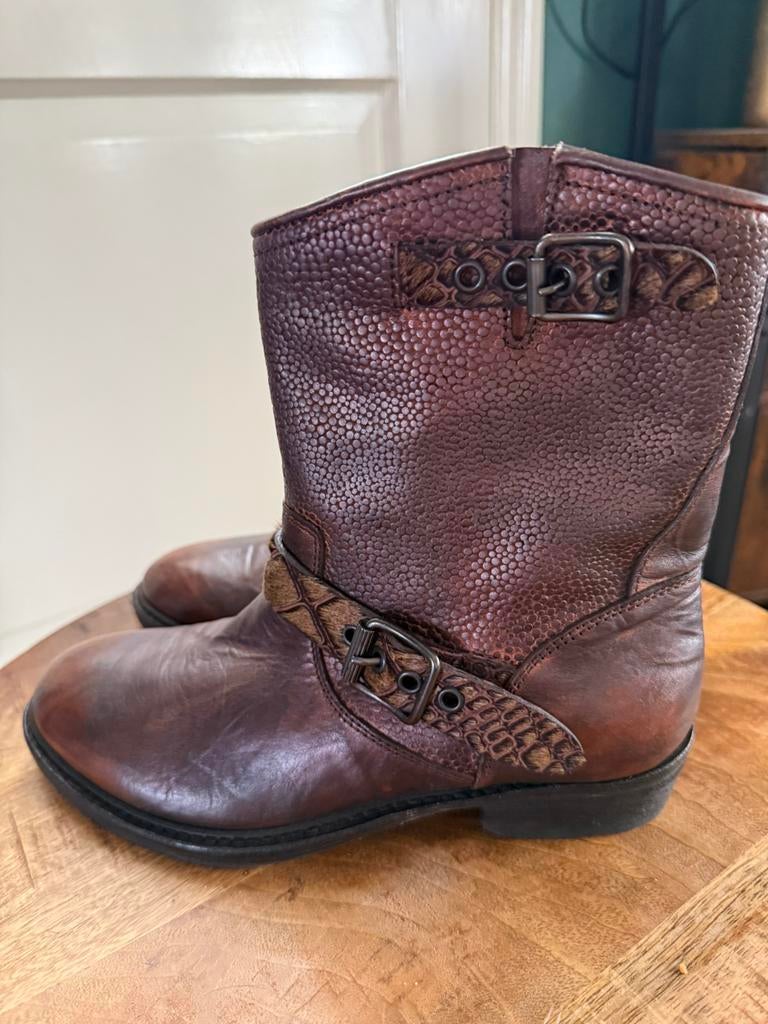 Pantanetti * mooie leren laarsjes ( maat 37), Kleding | Dames, Schoenen, Bruin, Verzenden, Lage of Enkellaarzen, Zo goed als nieuw