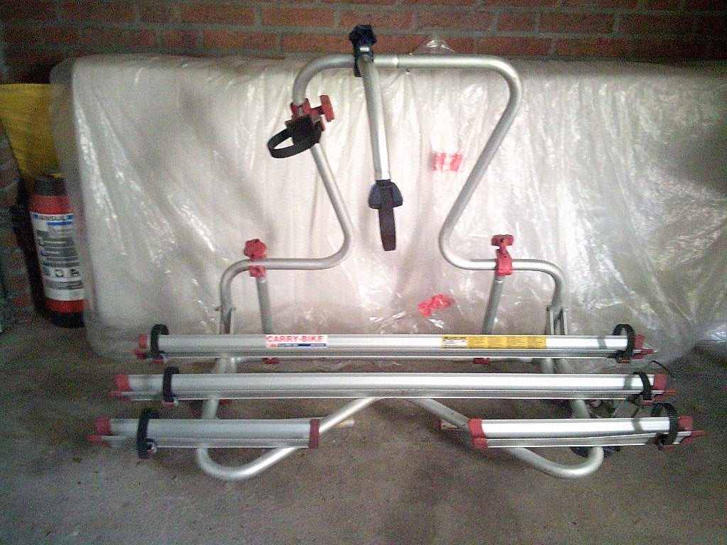 Kantelbare fietsendrager Carry bike XLA Pro 300, Gebruikt, 2 fietsen, Elektrische fiets, Achterklepdrager