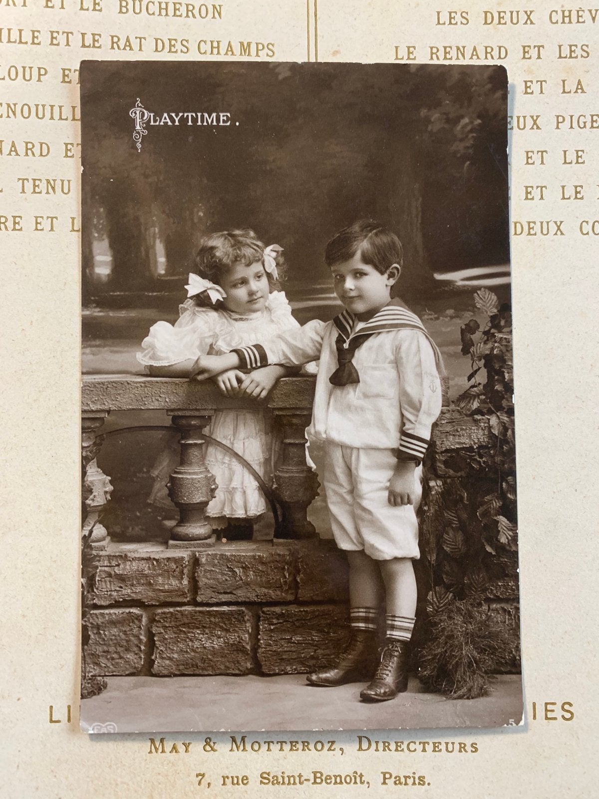 1910 Playtime - Tijd om te spelen (SL), Ophalen of Verzenden, Voor 1920, Gelopen, Kinderen