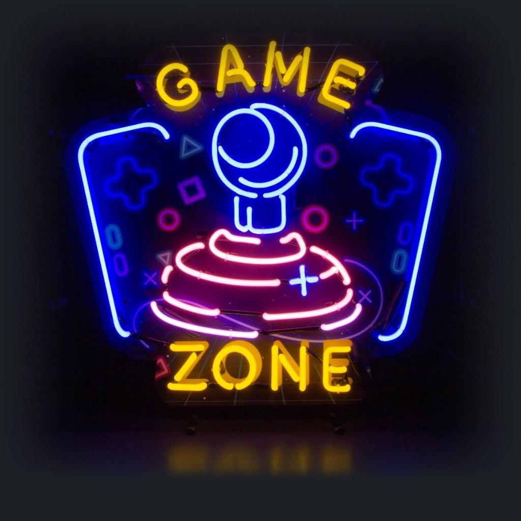 Gamezone neon voor bij de gokkast of nog vele andere., Overige munten, Ophalen, Nieuw
