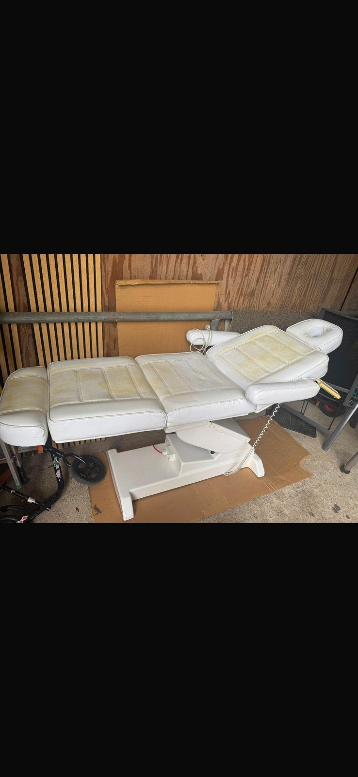 Behandelstoel salon, Ophalen, Gebruikt