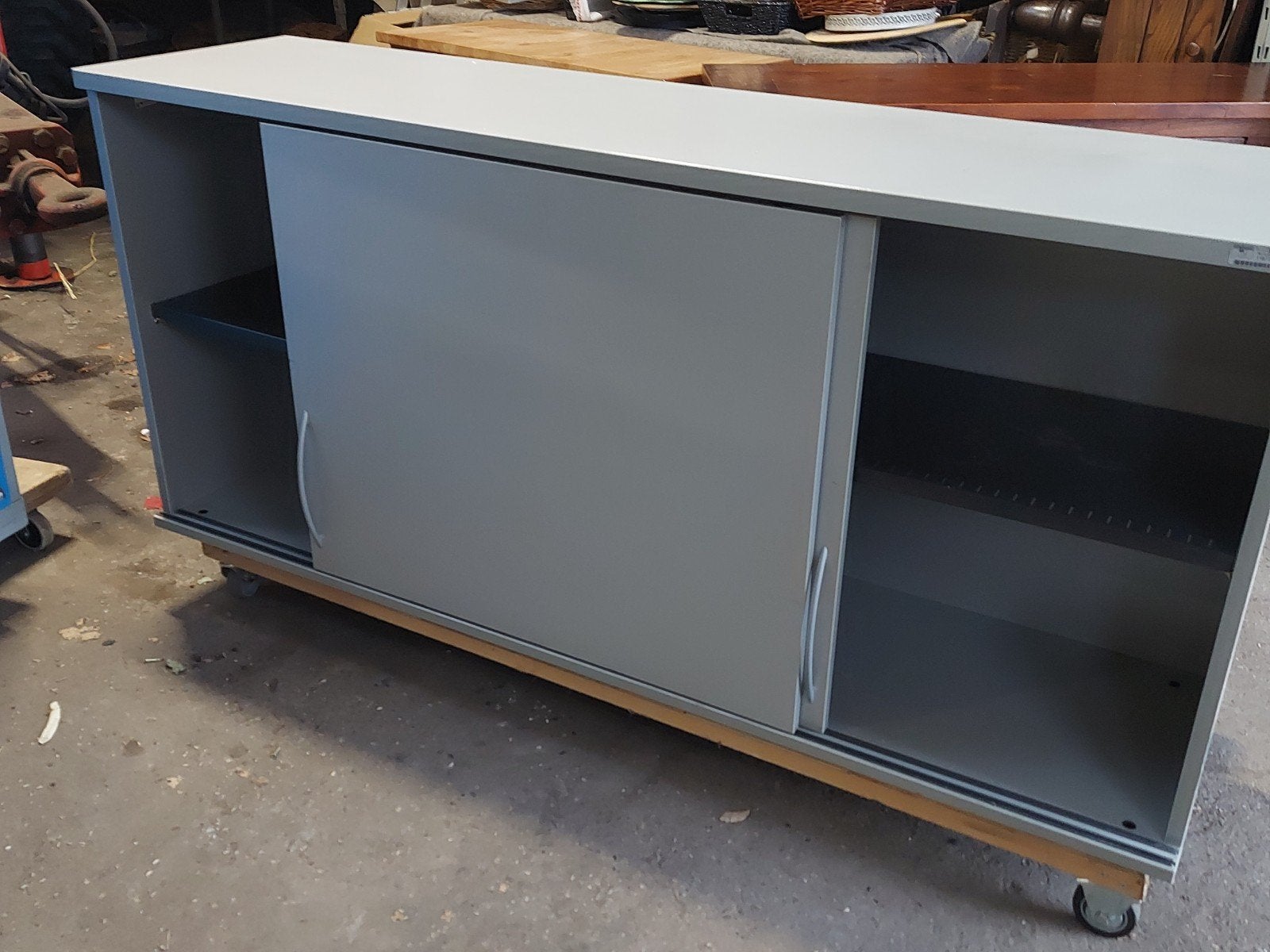 houten kast wandkast opzetkast schuifdeurkast, Ophalen, Gebruikt, Hout, Overige typen