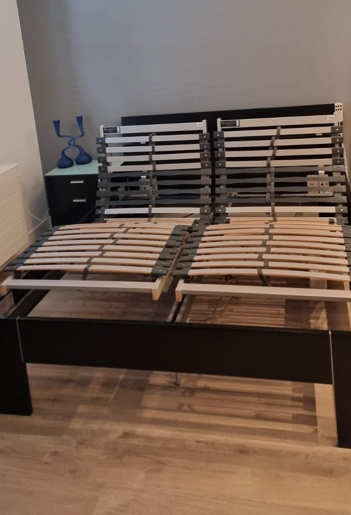 Twee BossFlex elektrische lattenbodems, Huis en Inrichting, Slaapkamer | Matrassen en Bedbodems, Ophalen, Gebruikt, Tweepersoons
