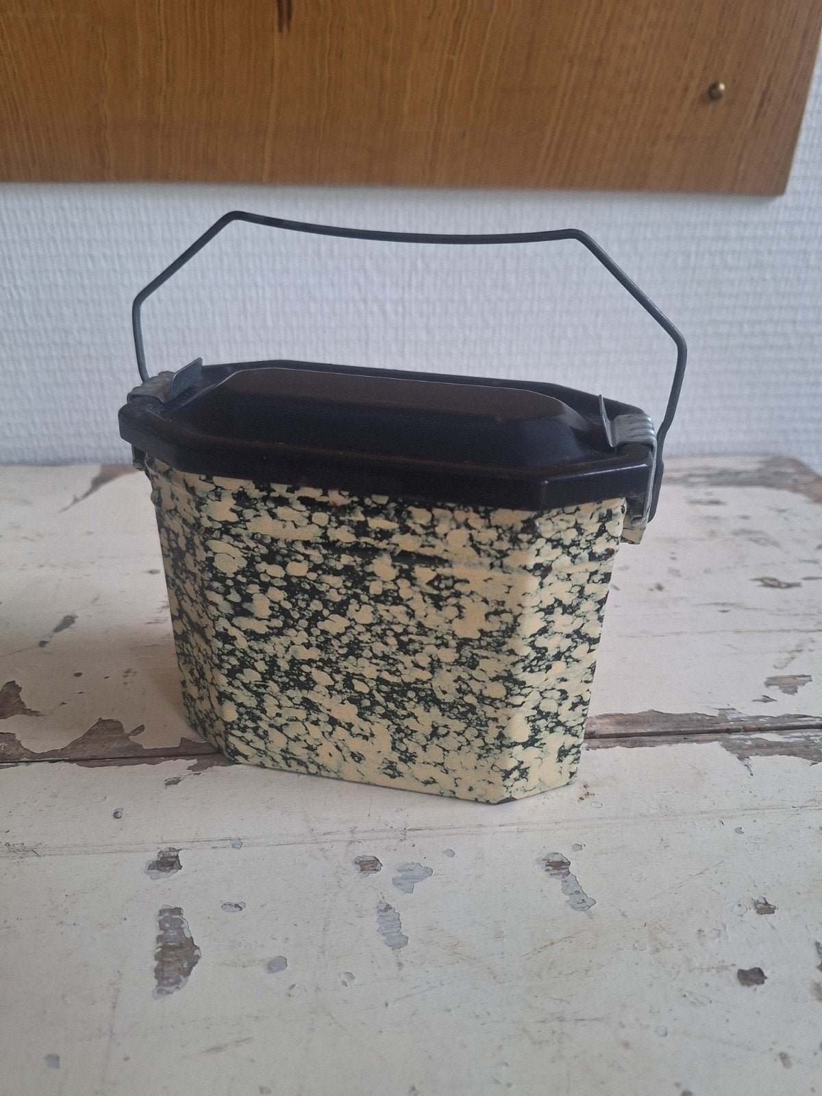 Brocante Franse lunchbox, Ophalen of Verzenden