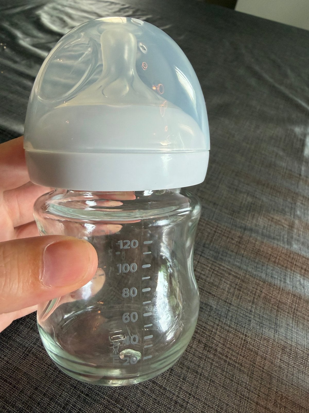 Philips Avent glazen fles 120 ml - zo goed als nieuw, Ophalen, Zo goed als nieuw, Babyfles, Philips Avent