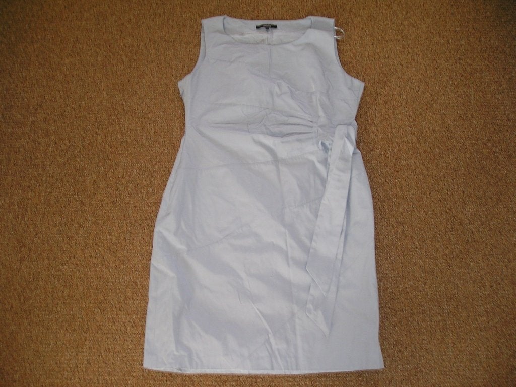 lichtblauwe jurk Promiss maat 40, Promiss, Blauw, Zo goed als nieuw, Knielengte