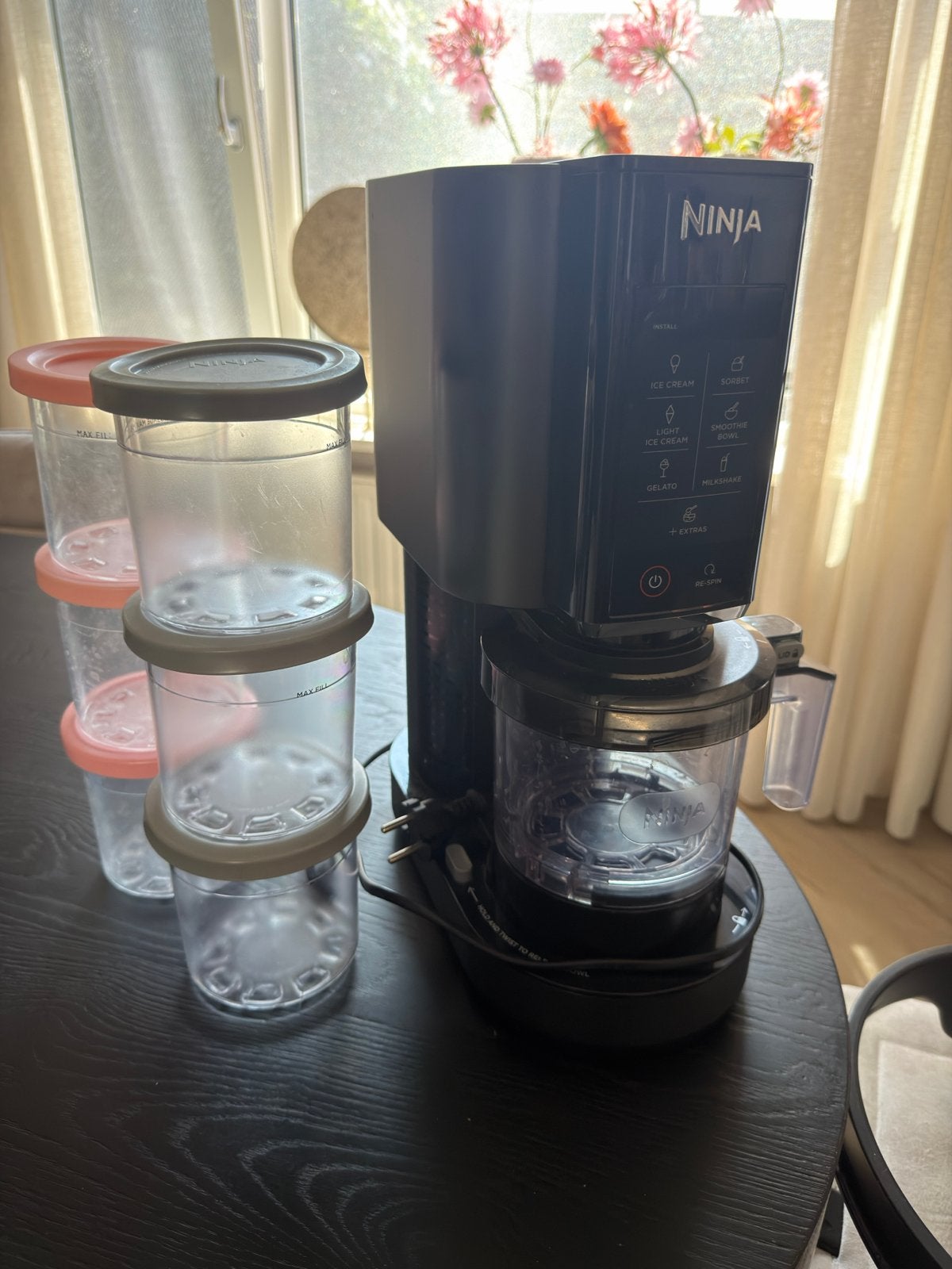 Ninja Creami IJsmachine met Extra Bekers, Ophalen, Zo goed als nieuw, Blender