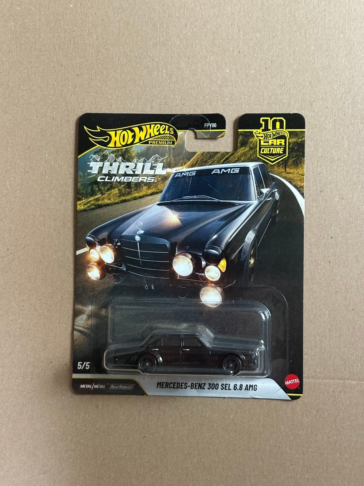 Hot Wheels Premium Mercedes 300 Sel AMG, Ophalen of Verzenden, Zo goed als nieuw, Auto