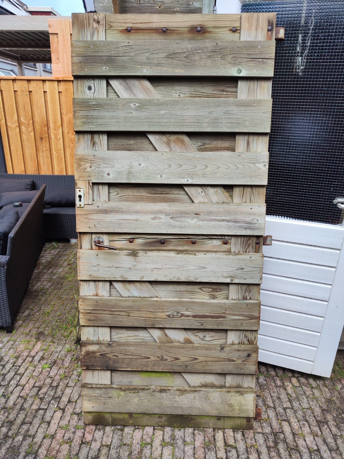 Gratis af te halen tuindeur, Ophalen of Verzenden, Hout, Tuinhek