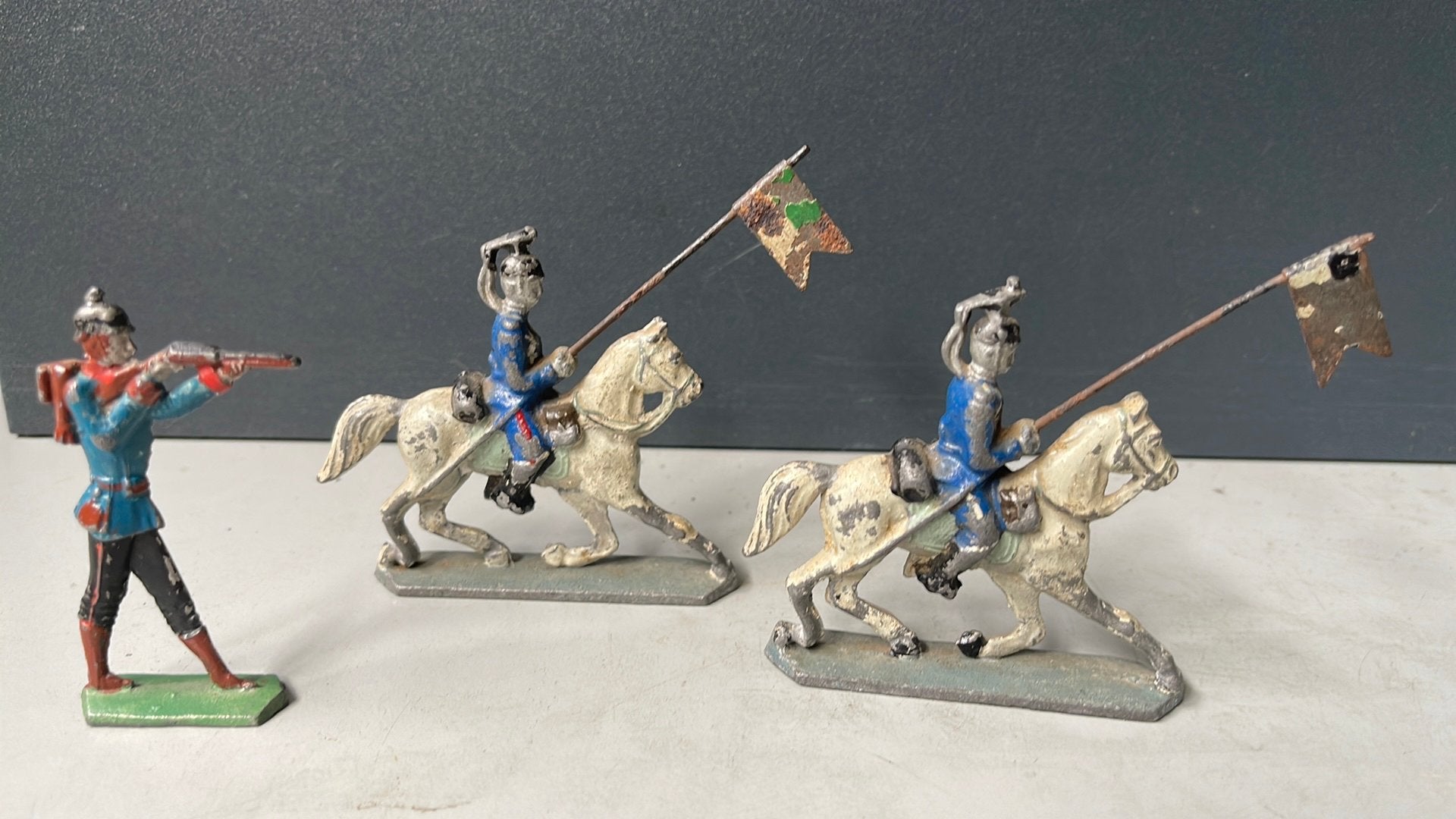 Antieke metalen Duitse soldaatjes WW1, Ophalen of Verzenden, Landmacht, Duitsland