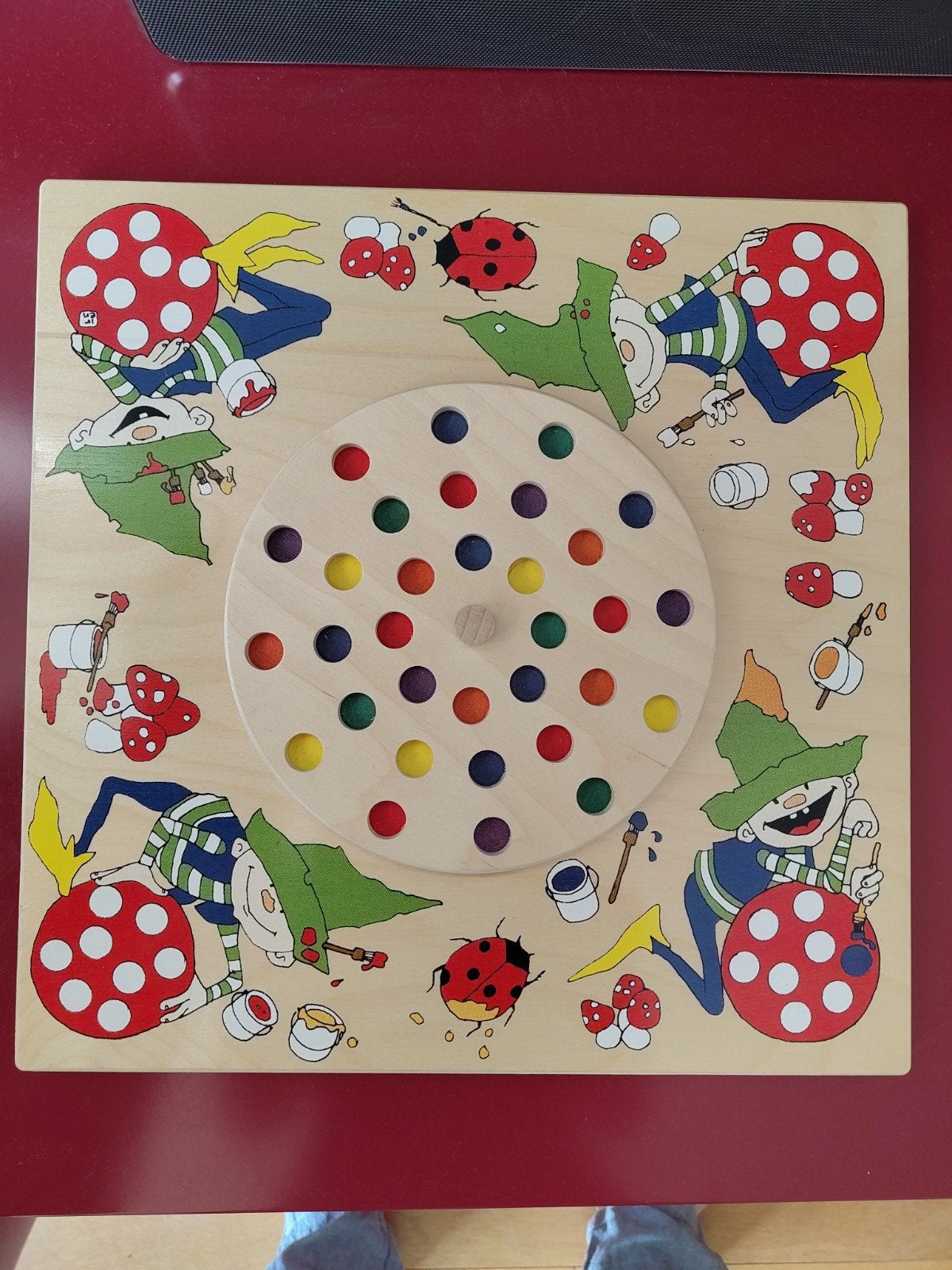 Janbibejans kleuren memory spel hout, Ophalen of Verzenden, Zo goed als nieuw, Janbibejan